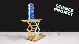 How to Make Hydraulic Powered Robotic Lift Crane from Ice crime Stick | Science Project Wealth