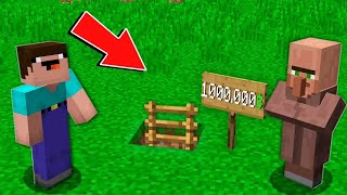 Minecraft NOOB vs PRO: WHY NOON BOUGHT A PIT IN DIRT FOR $ 1 MILLION Challenge 100% trolling