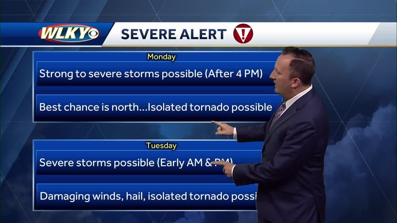 Rounds of storms in the forecast early this week - YouTube
