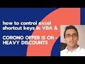 Covid offer on and Project on how to handle shortcut keys using VBA