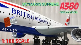 Skymarks presents in 1/100 scale; the A380, the world’s largest & most spacious passenger aircraft.