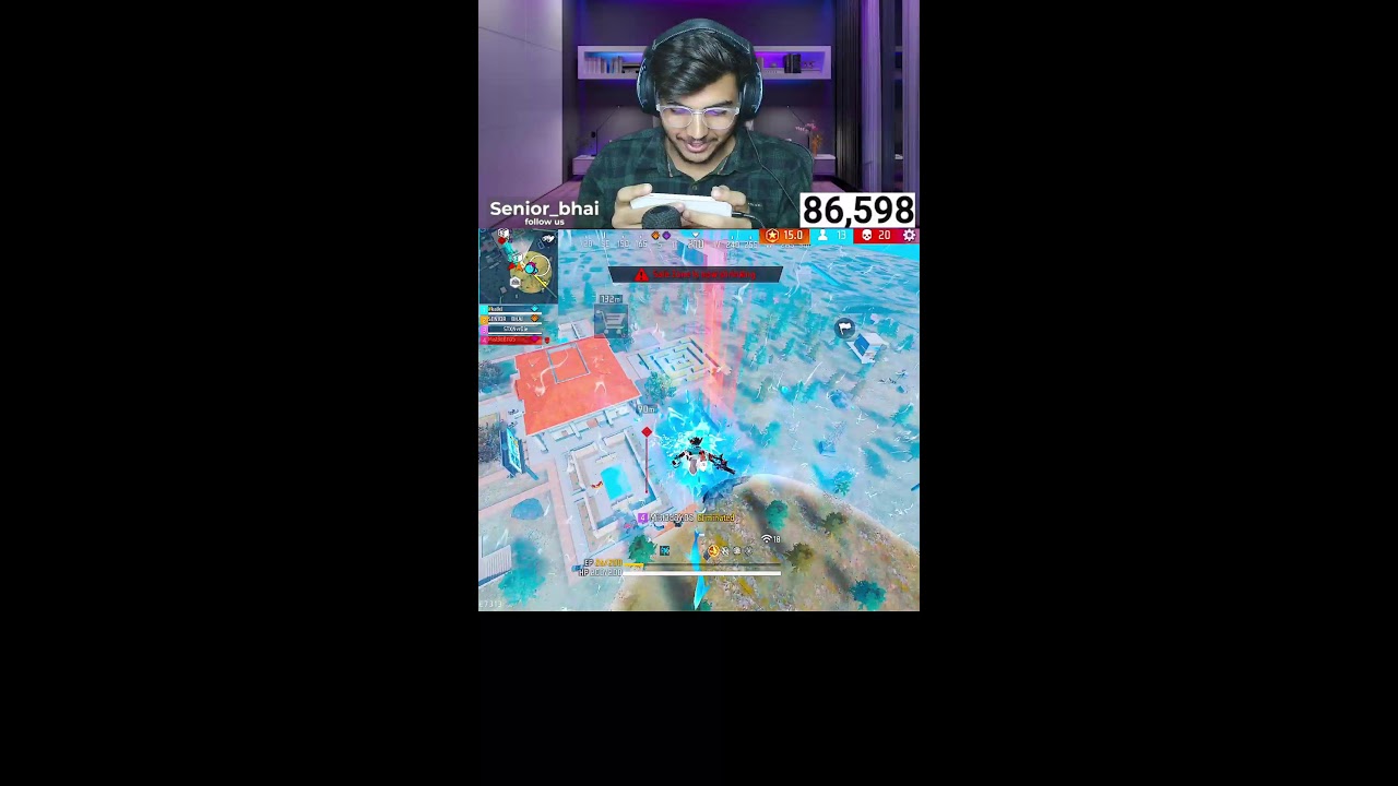 🔴 LIVE | Top 1 Grandmaster Push 🔥 | Free Fire Shorts Live #shorts  #shortslive  #freefire