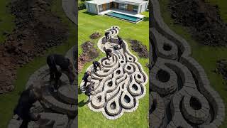 #PeacockPond Peacock Shaped Garden Pond 🦚 | Amazing Garden Design Idea | DIY Outdoor Decoration
