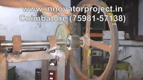 Motorized eccentric accident avoiding punching machine / Accident Avoiding of motorised Punching