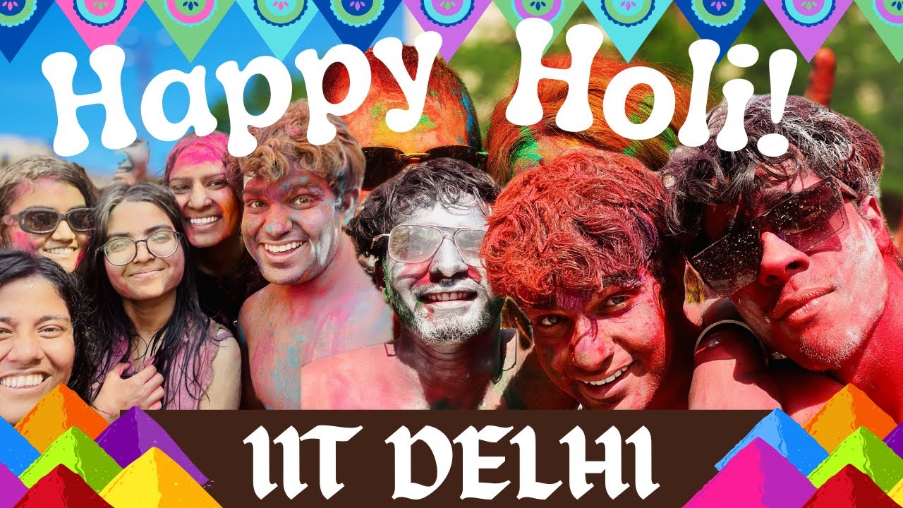 Holi celebration at IIT Delhi
