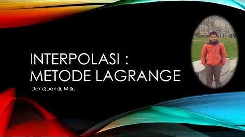 Interpolasi Lagrange ORde Satu dan Aplikasinya