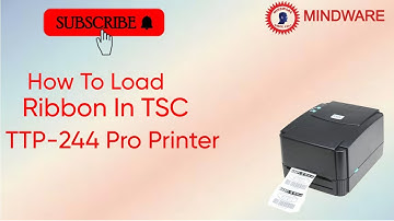 How to Loading Media and Ribbon TSC TTP-244 Pro Printer | Best Prices for TSC Printer | Mindware