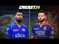 New IPL 2025 Team Clash | RCB Vs MI | Cricket 24 Live Stream 🎮🏏