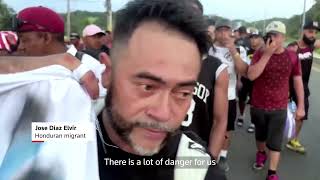 HUNDREDS OF MIGRANTS LEAVE SOUTHERN MEXICO IN CARAVAN