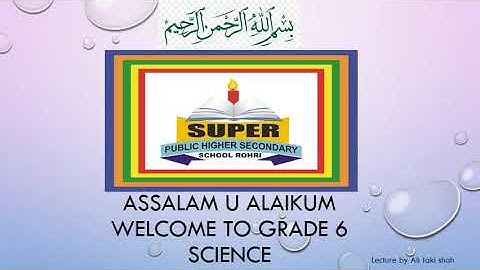 Unit 6: Atoms and Molecules (Lecture 2); Science Grade 6.