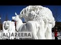World’s snow sculpting competition begins in Colorado