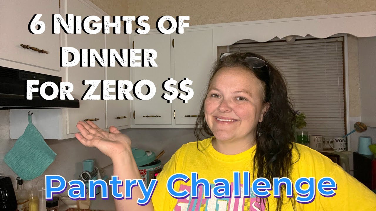Pantry Challenge || Spending ZERO on Dinner for 6 Days || Enter My 10K ...