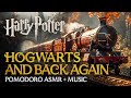 6h study session hogwarts express full journey asmr  harry potter pomodoro technique timer