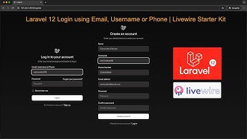 Laravel 12 Login using Email, Username or Phone | Livewire Starter Kit