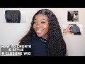 HOW TO MAKE &amp; INSTALL A CLOSURE WIG *VERY DETAILED FROM START TO FINISH* | Alipearl Hair