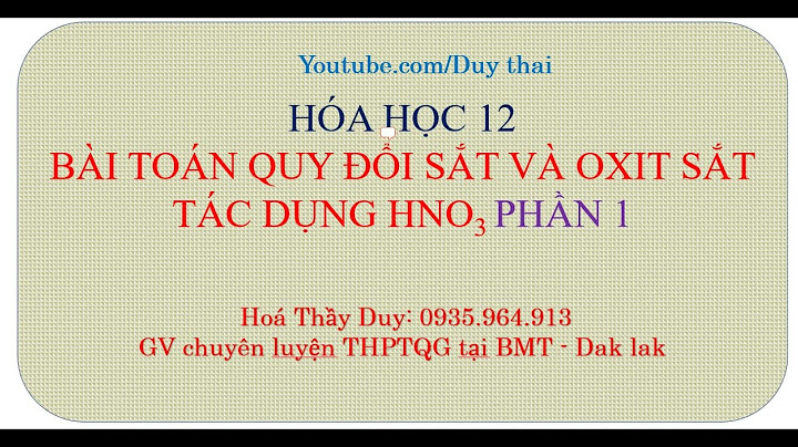 Bài tập về oxit sắt tác dụng với hno3