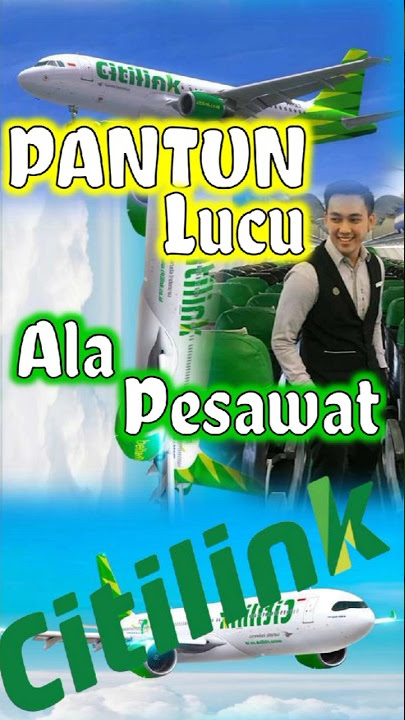 Kocak..! Pantun Lucu Pramugara Citilink✈️ #shortvideo #pesawatcitilink #pantun #pramugara #maskapai