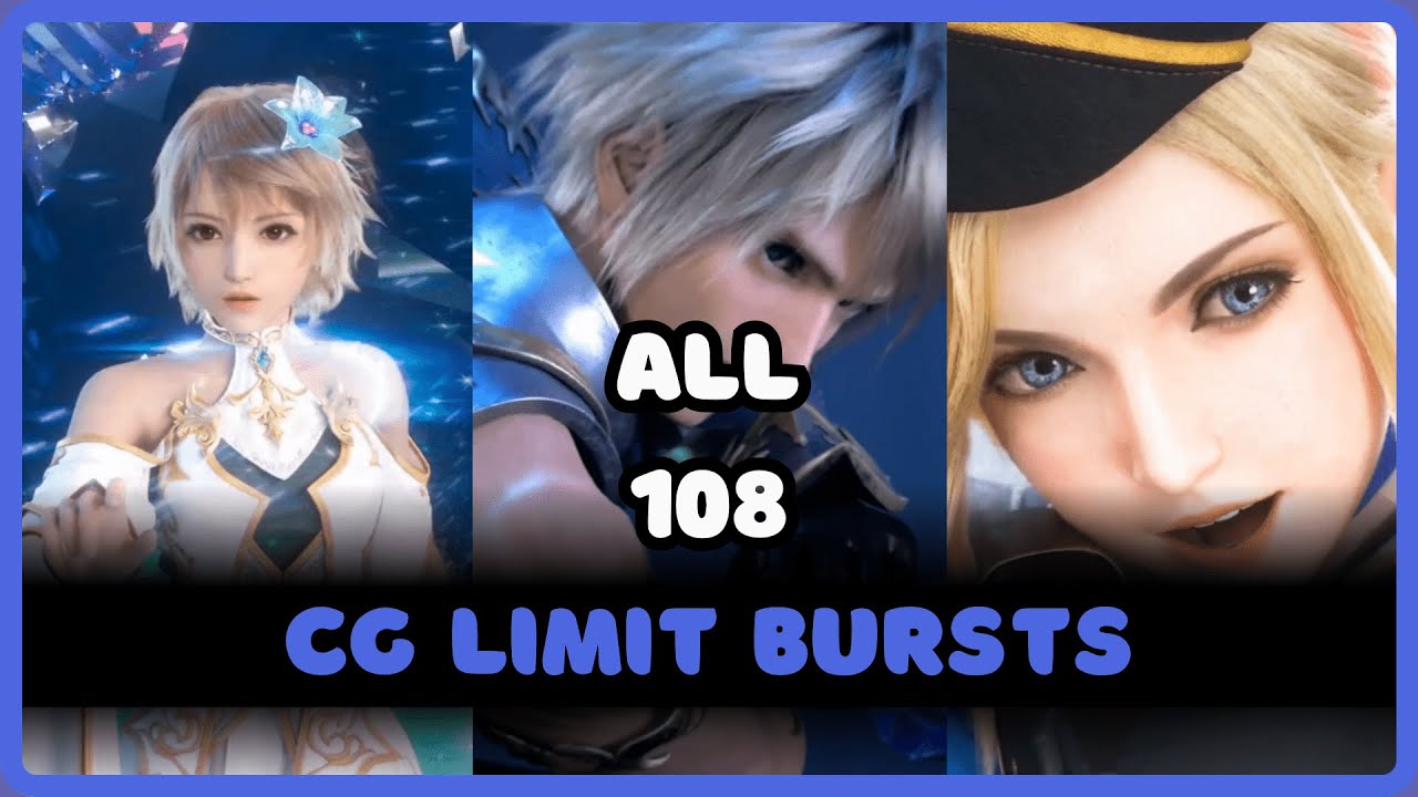 その他 FFbe All 108 Characters CG Limit Bursts | Final Fantasy Brave Exvius