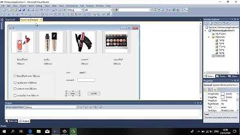 เขียนโปรแกรมขายเครื่องสำอางค์ Visual Studio - อัพเดท 2019