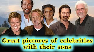 Great pictures of celebrities with their sons #hollywood