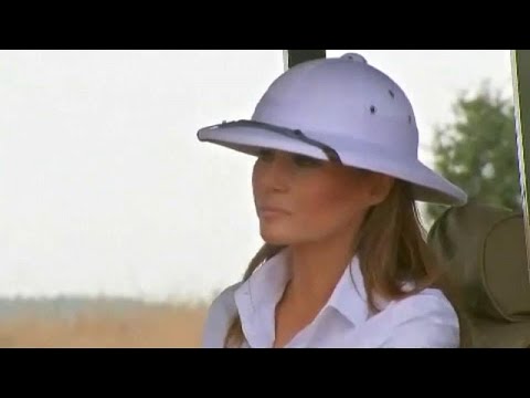 First Lady: Under fire after wearing ‘colonial’ pith helmet in Kenya