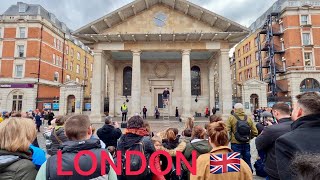 London Walking Tour February 2023 Central London Walk 4K