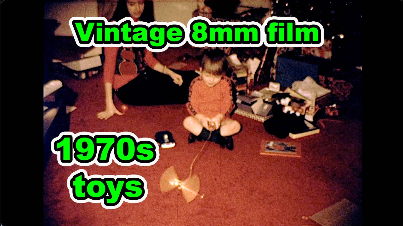 Vintage Toys of the 1970s on 8mm film -  Stanzel Tethered Helicopter