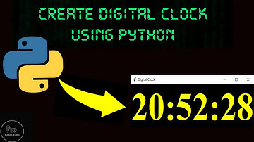 Create Digital Clock using Python|with source code