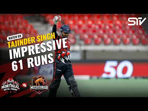 61 Runs by Tajinder Singh🏏🔥 | Mississauga VS Montreal | Match 9 | Canada Super 60 2026 | ZQ1T