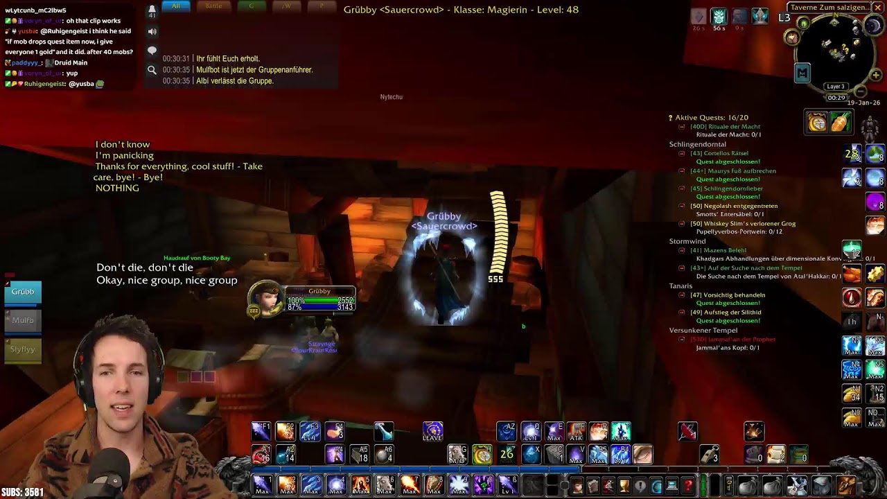 19-Jan-2026 | LIVE - Grubby -  WOW - today probably no one will actually die in hardcore