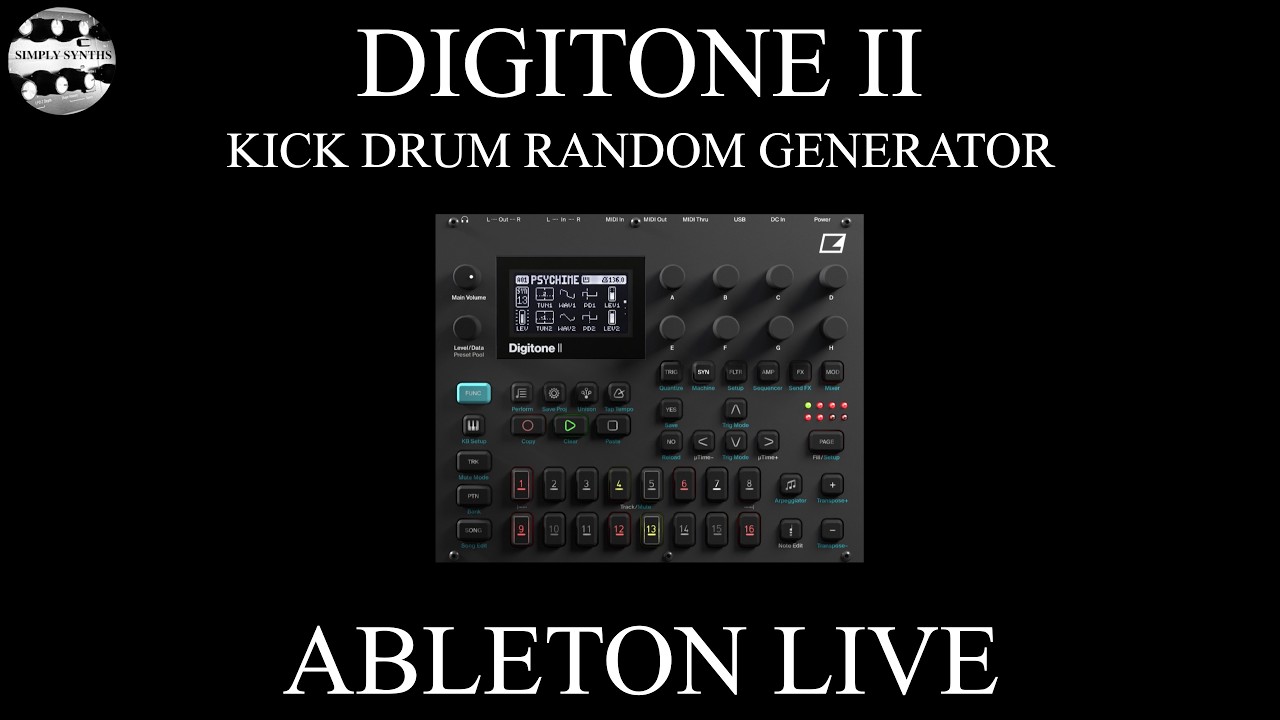 Digitone II: Kick Drum Generator (Ableton Live 12) - YouTube