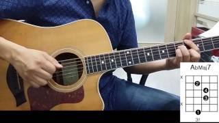 [The Weekend]  I Feel  It Coming  acoustic Guitar (with Chord!!)