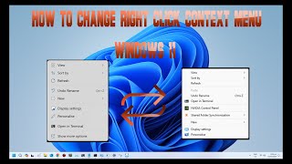 How to Restore old Right click Context menu in #windows11 screenshot 2