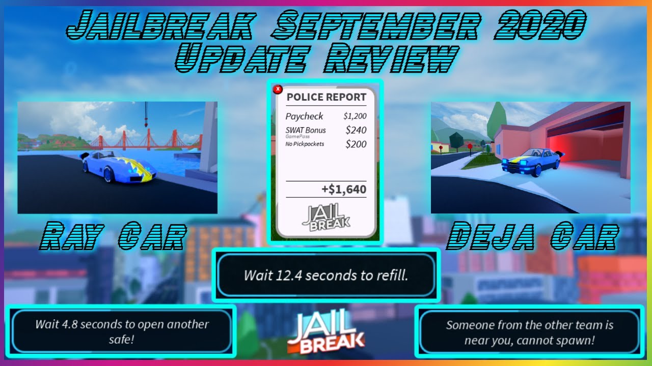 Jailbreak September 2020 Update Review Roblox Youtube - roblox jailbreak updates