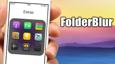 FolderBlur - iOS 8 Jailbreak Cydia Tweak