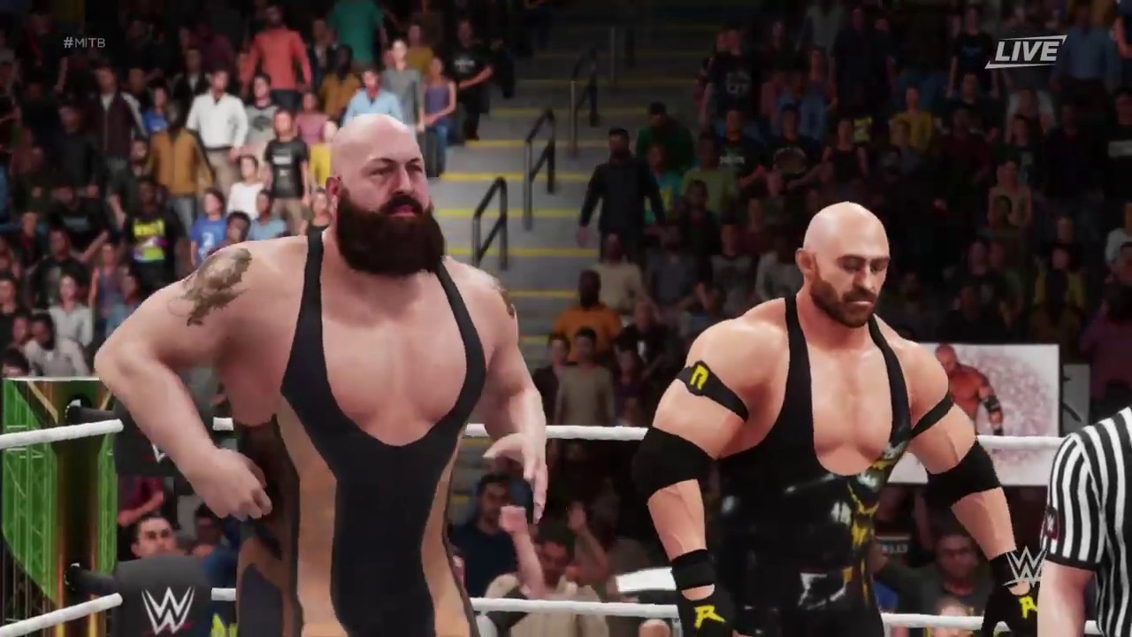BIG SHOW & RYBACK VS SETH ROLLINS & KANE FULL WWE MONEY IN THE BANK 2017