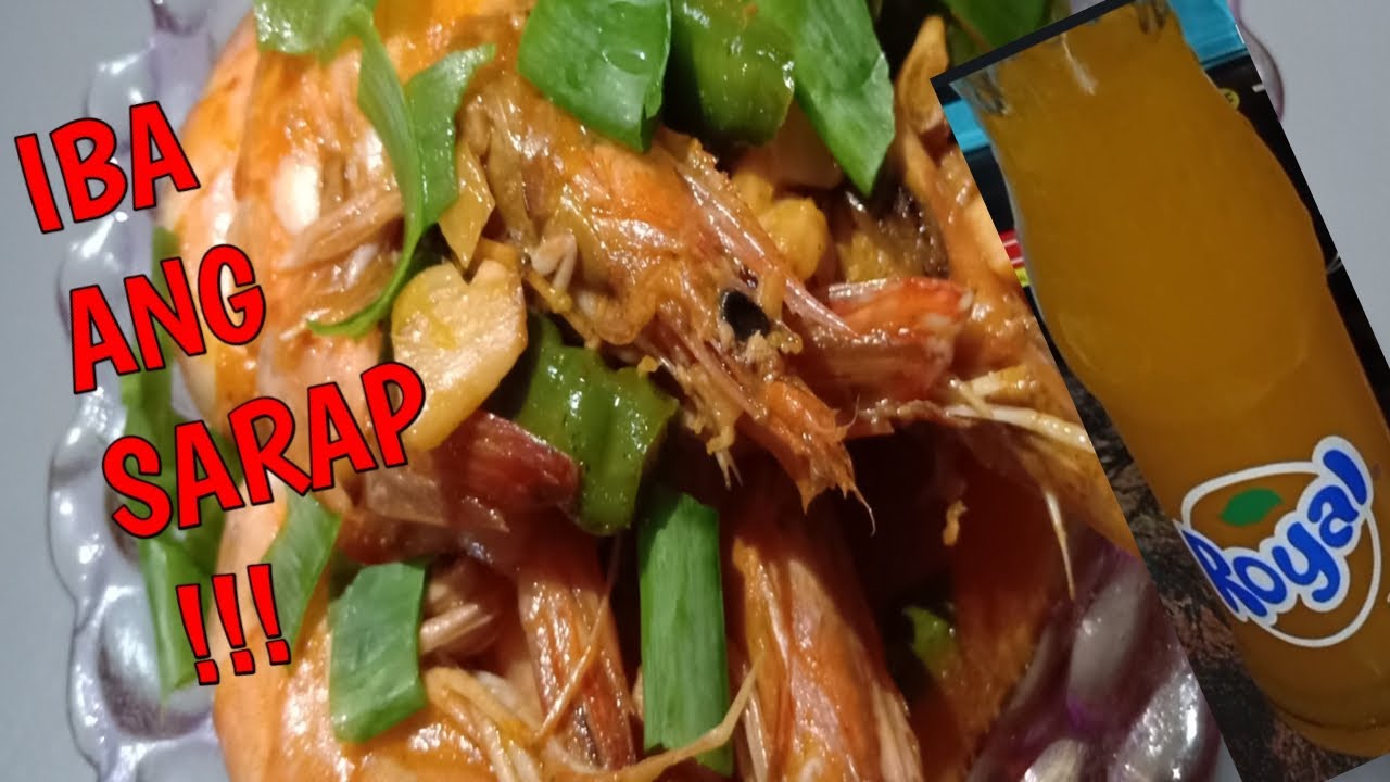 GARLIC SPICY SHRIMP!! (with soda royal) YouTube