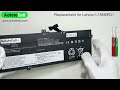 Replacement battery for Lenovo L18M6PD1 11.46V 48Wh 6 cells