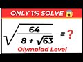 Only 1% Can Solve This Square Root Trap 😱 | Silent Olympiad Maths