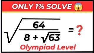 Only 1% Can Solve This Square Root Trap 😱 | Silent Olympiad Maths