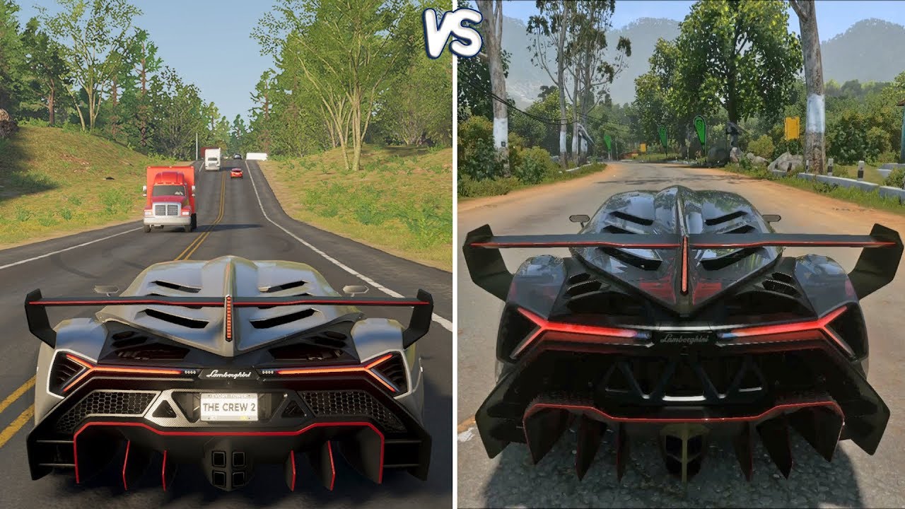The Crew 2 Vs Driveclub Lamborghini Veneno Gameplay Comparison Hd Tv Gamerz