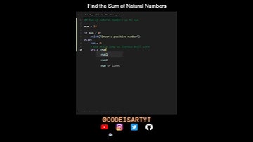 Find the Sum of Natural Numbers in Python | Python Examples | Python Coding Tutorial | Interview