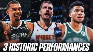 Wemby, Jokić & Giannis: The ONLY Players with 40+ PTS & 20+ REB Playoff Games 🔥