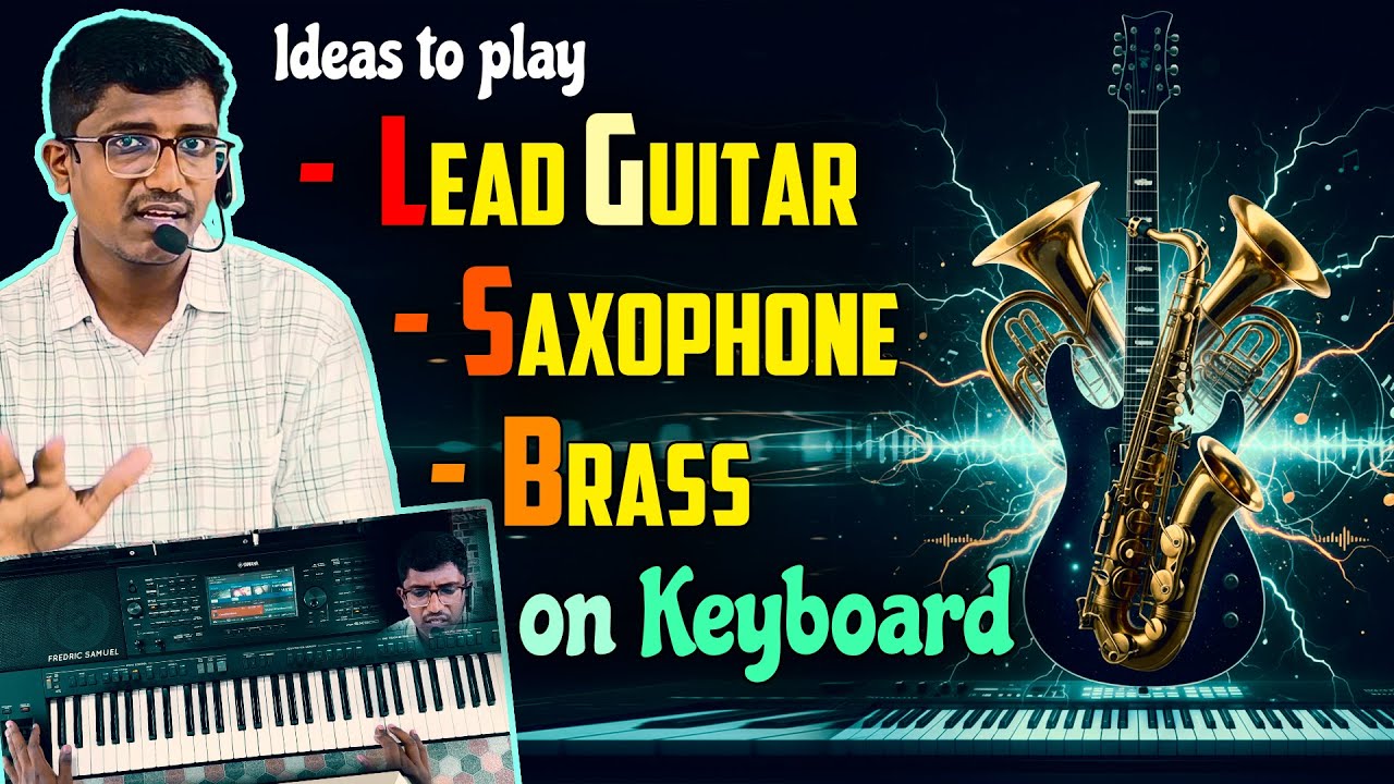 Lead Guitar, Saxophone, Brass on keyboard | Special Tones Playing Tips | Learn Keyboard in Tamil