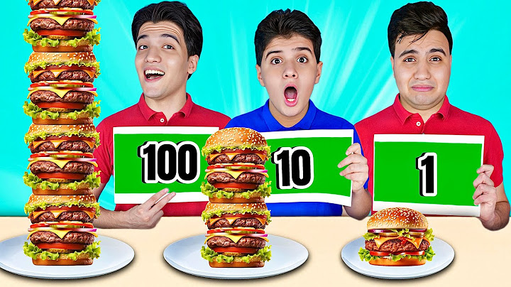 تحدي لا تختار الرقم الخطأ ❌ اكلنا اكبر كمية برجر 🍔 في العالم 😱 !