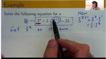 How to solve exponential equations - an example: Dr Chris Tisdell Live Stream