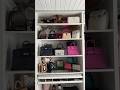 Big spring cleaning in my walk-in closet 👗 #walkincloset #ankleidezimmer #designerhandbag #birkin