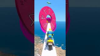 GTA V SPIDERMAN RAGDOLL WON EPIC SKY MEGA RAMP CHALLENGE#shorts