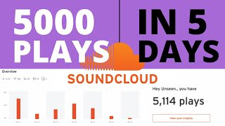 5000 SoundCloud Plays In 5 Days - How To Promote Your Music On SoundCloud In 2022 screenshot 1
