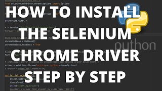 selenium python tutorial -  how to install chrome driver on mac osx